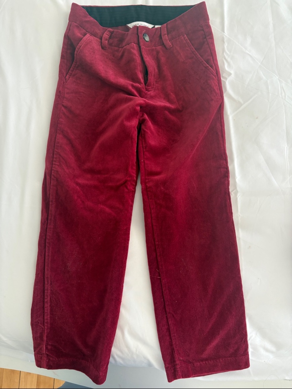 Janie and Jack Burgundy Corduroy Dress Pants